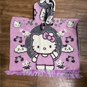NWOT Hello Kitty Hooded Poncho
